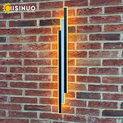 Outdoor Wall Lantern Waterproof Garden Light LED Long Lighting Fixtures Aluminum Villa Porch Garage Sconces 110V 220V Luminaires