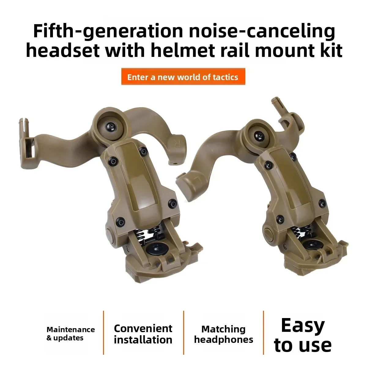 Tactical Headset Bracket Fast Wendy Helmet Rail Adapter Multiangle Rotation OPS ARC Rail Headphone Mount Helmets Accessories