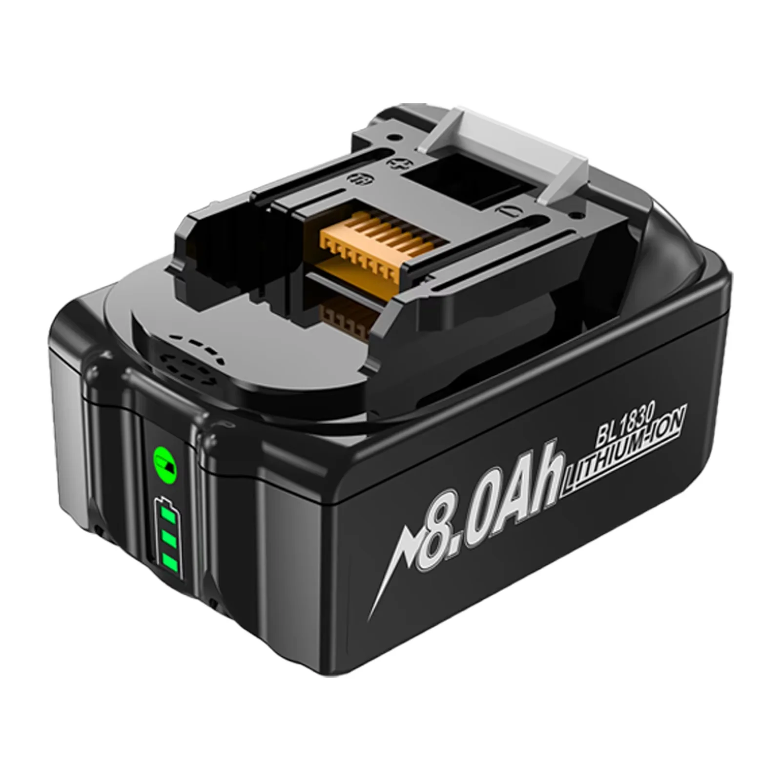 Ersatzakku für Makita 18V BL1830 8000mAh Li-Ion, kompatibel mit Makita BL1815 BL1840 BL1850 BL1860 BL1890 Elektrowerkzeug-Akku