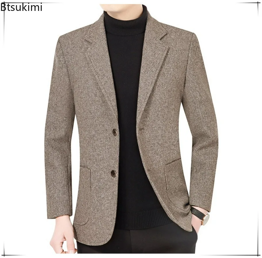 

Men's Spring Autumn Solid Slim Business Office Casual Blazers Jackets High Quality Male Formal Clothing Suits Coats Size M-4XL