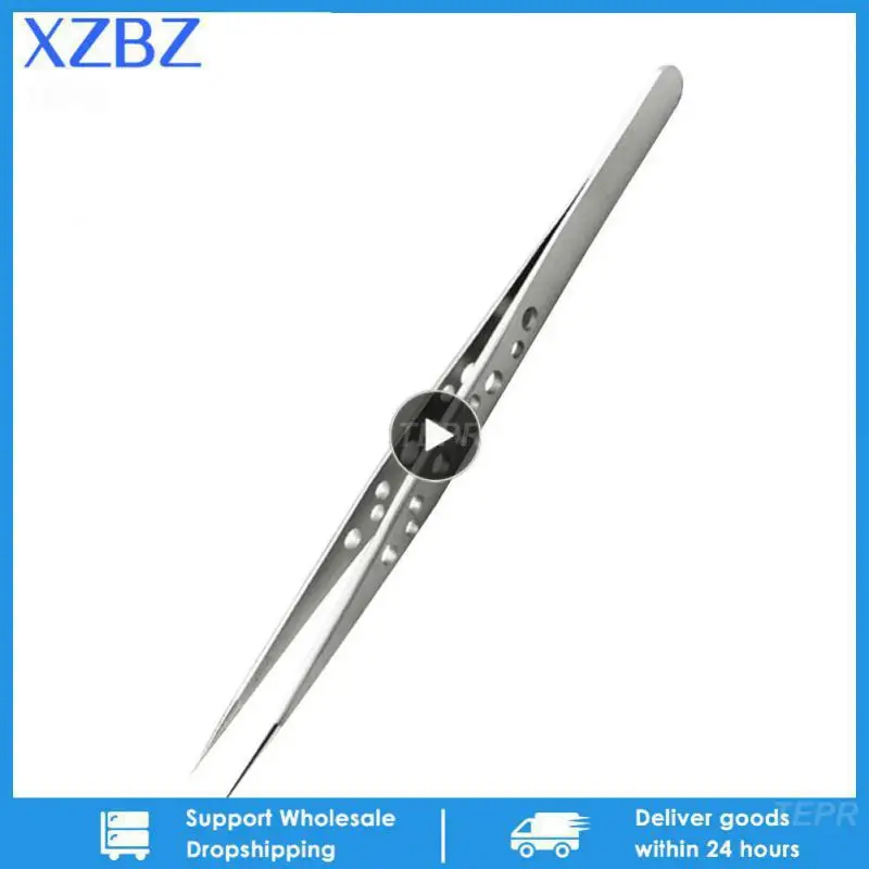 Stainless Steel Tweezers Set Precision Industrial Tweezers Anti-static Magnetic Forceps Soldering Phone Repair Hand Tools Sets