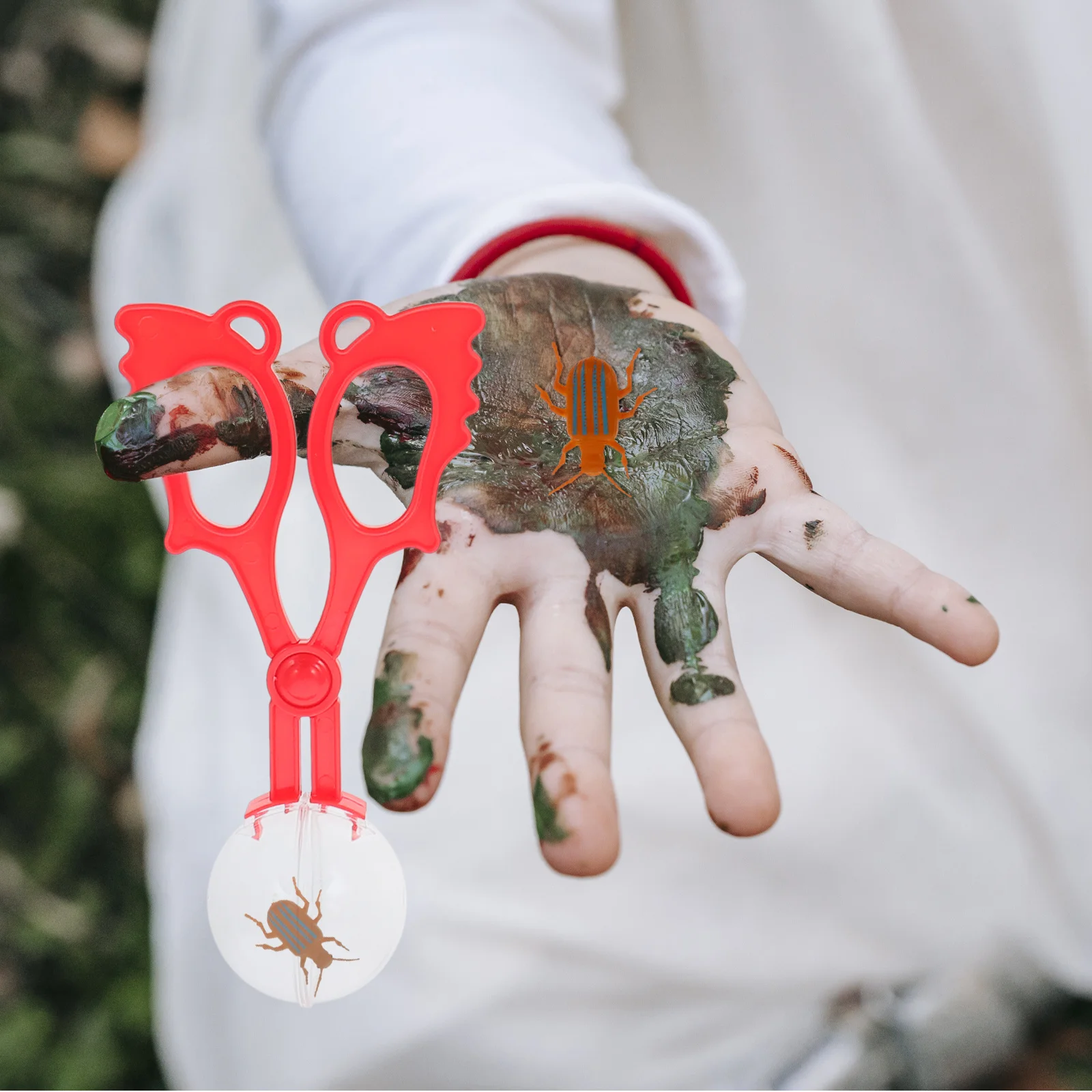 

7pcs Kids Handy Scissors Clips Plastic Insect Catcher Outdoor Exploring Tool Safe Durable Catching Scissor Clamp For Children