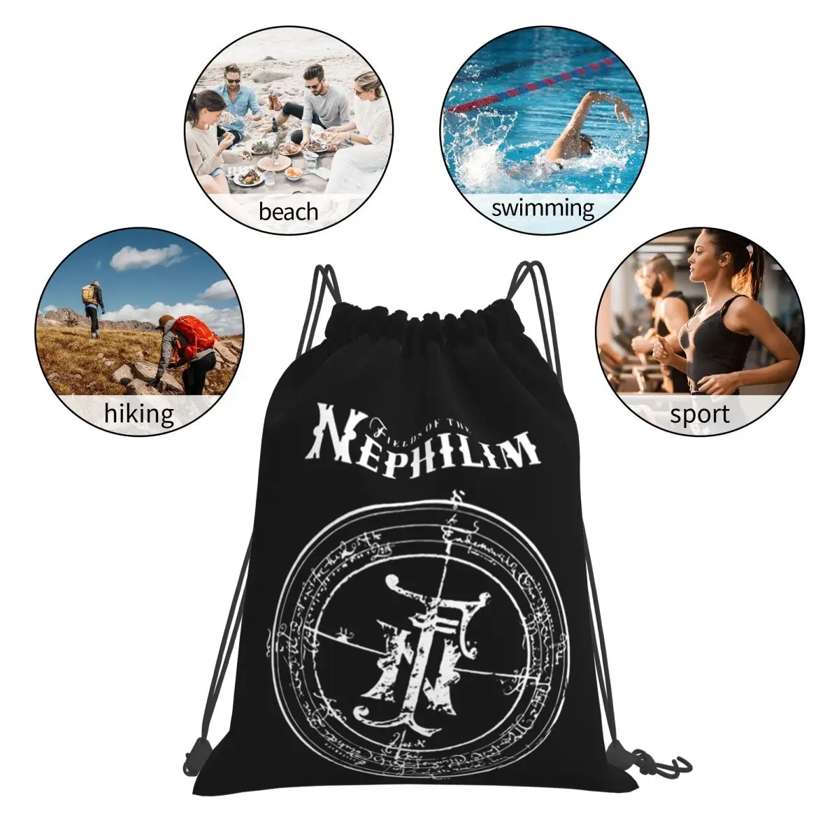 حقائب ظهر Nephilim حقائب ظهر عصرية برباط حقيبة رياضية حقائب كتب للطلاب والنساء