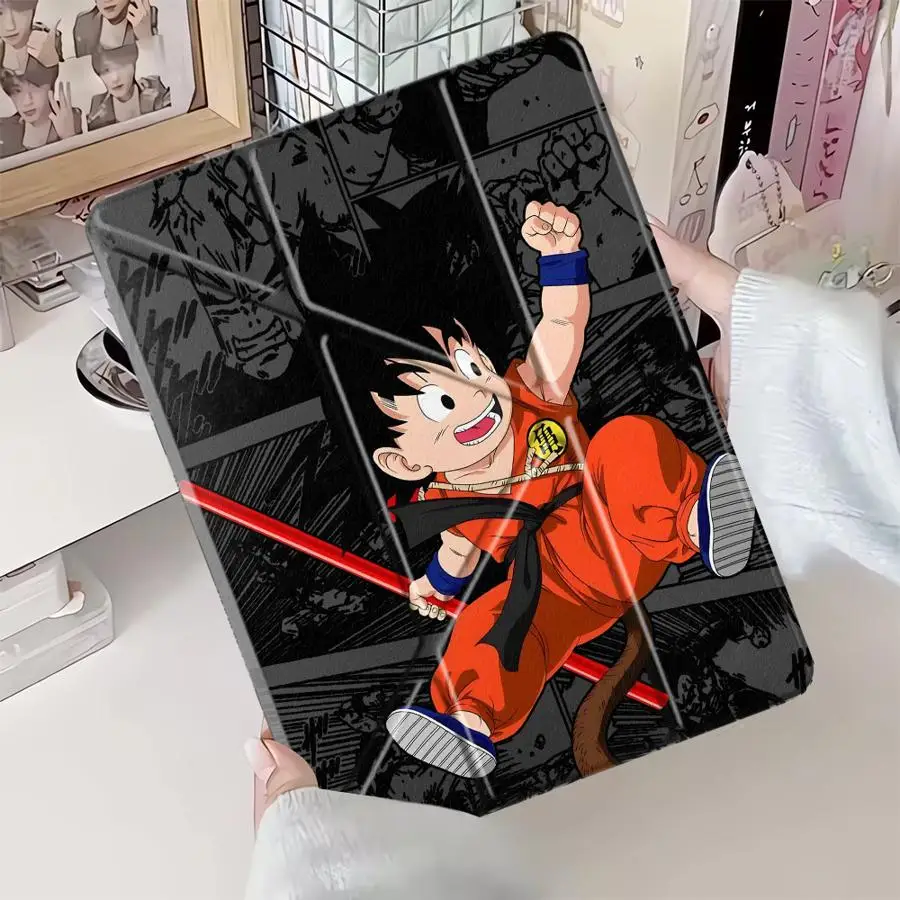 Dragon Ball Cute Son Goku Holder Cover Tablet Case For iPad Pro 2025 11th 10th 9th 8th 7th 12.9inch Mini 6 7 Air 4 5 M3 M2 1