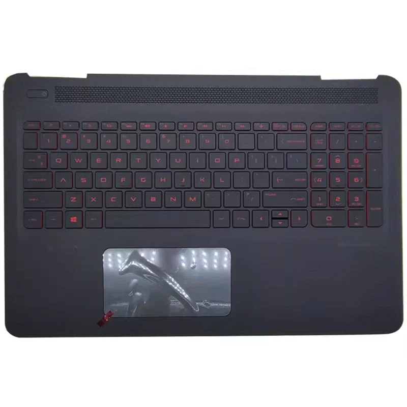 Imagem -03 - Laptop Palmrest Case Keyboard Versão em Inglês dos Eua Tampa Superior Omen 15-ax 15-bc 15-dp Tpn-q173 Novo