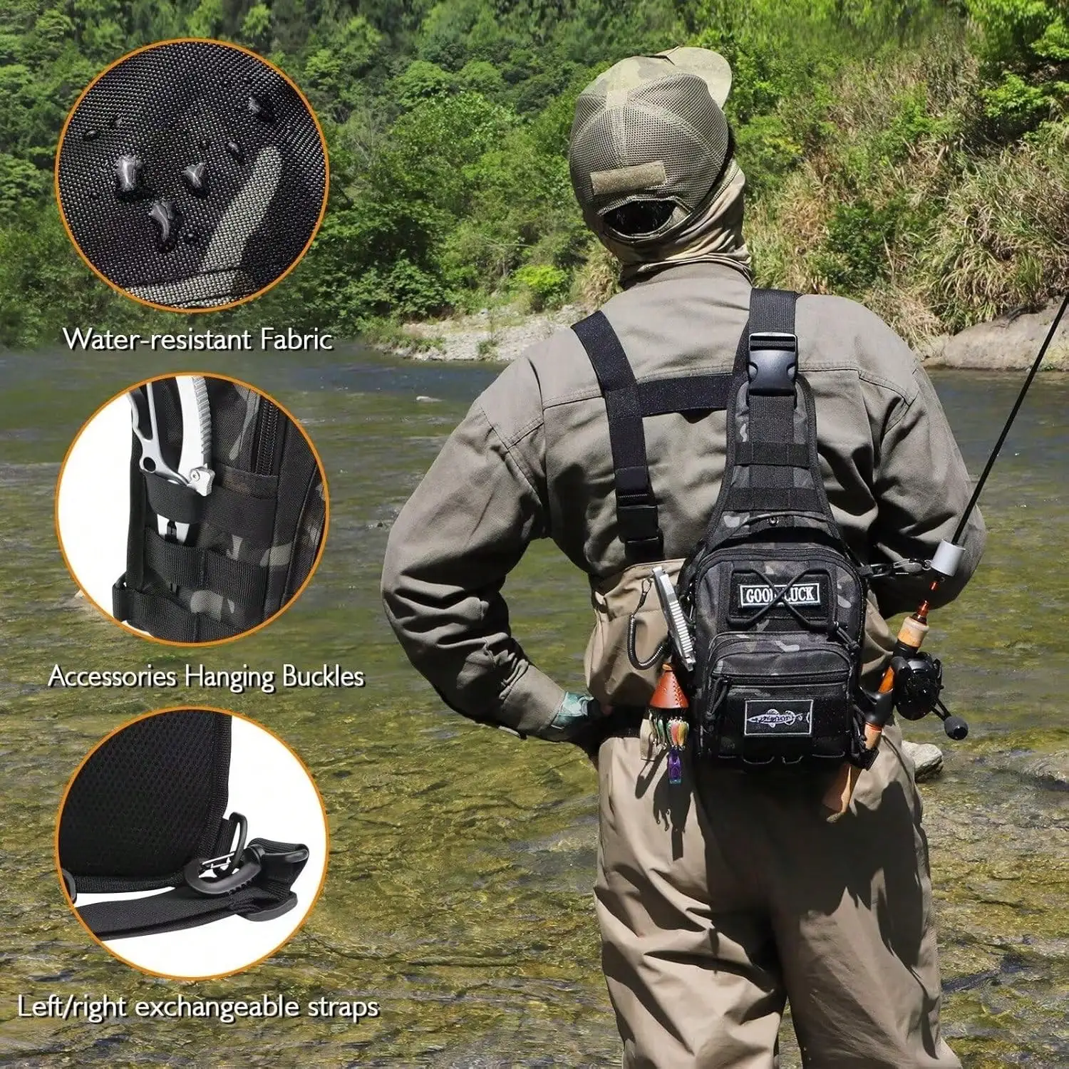 Kleine waterdichte visrugzak,  - Edc Carry Backpack recensie en prijs