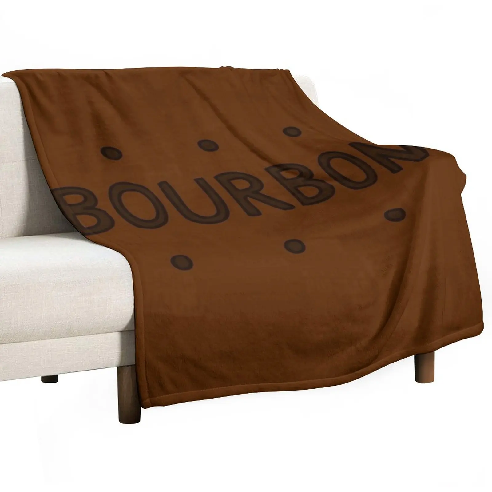 

Chocolate Bourbon Biscuit Throw Blanket Weighted Blanket Plaid