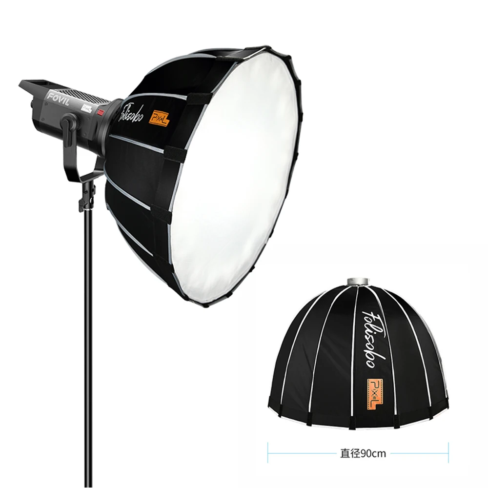 Pixel Photography Softbox 60cm/90cm/120cm Professional Softbox Lighting For COB Video Photo Studio
