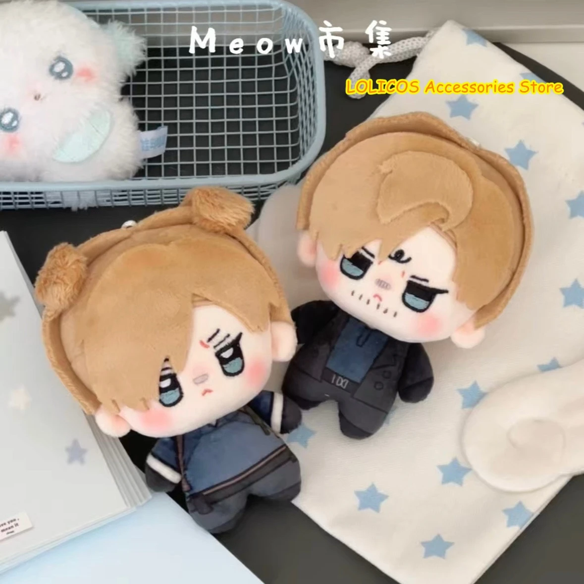 10cm Leon Scott Kennedy Atałancki Kawaii Kreskówkowy Pluszowy Brelok do Torby Zawieszka Cosplay Anime Dango Figurka Model Prezent