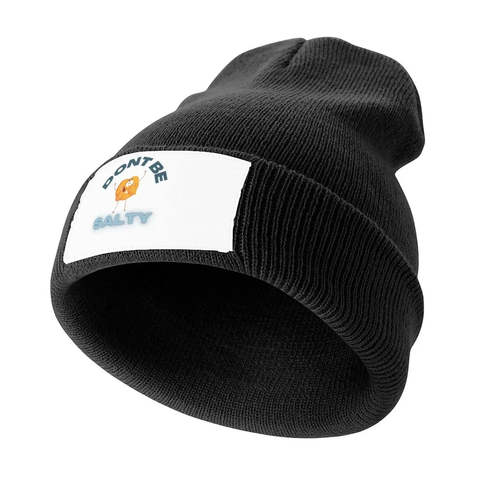 FUNNY Pretzel - Don't Be Salty Knitted Cap Beach Gentleman Hat party Hat black Mens Tennis Women's