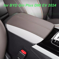 Car Central Armrest Case Protective Cover for BYD Qin Plus DMI EV 2024 Central Console Leather Cover Interior Accessories