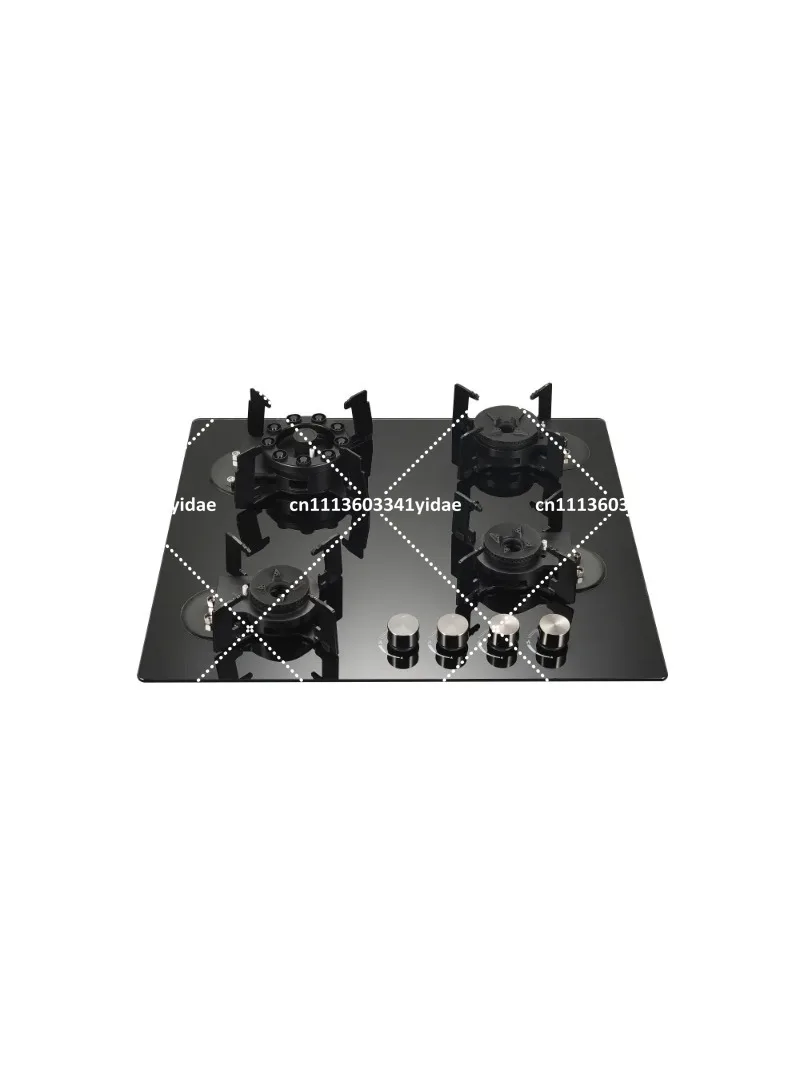 Portable 4 Burner Gas Stove, Built-in Smart Table Top Cooktop for Kitchen, Camping & Restaurant Use