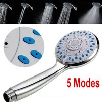 Handheld 5 Mode Multi-Function Sprayer Bathroom Accessories Water Saving Shower Head Shower Bath Head