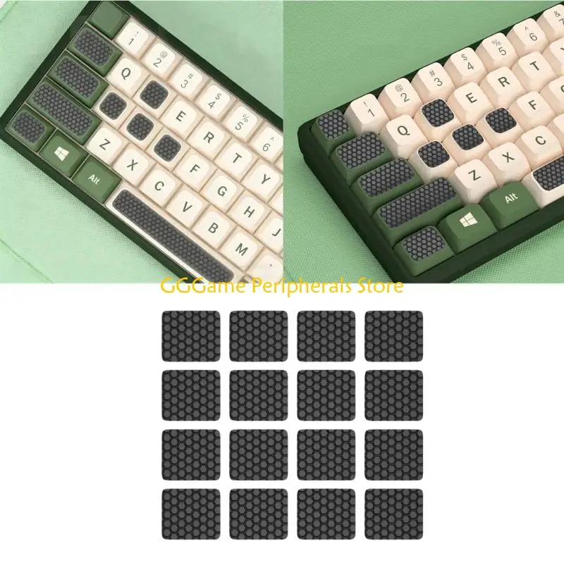 U55B 4/8/16pcs Silicone Keycap Stickers Soft Touching Antislip Protections For Mechanical And Standard Keyboards