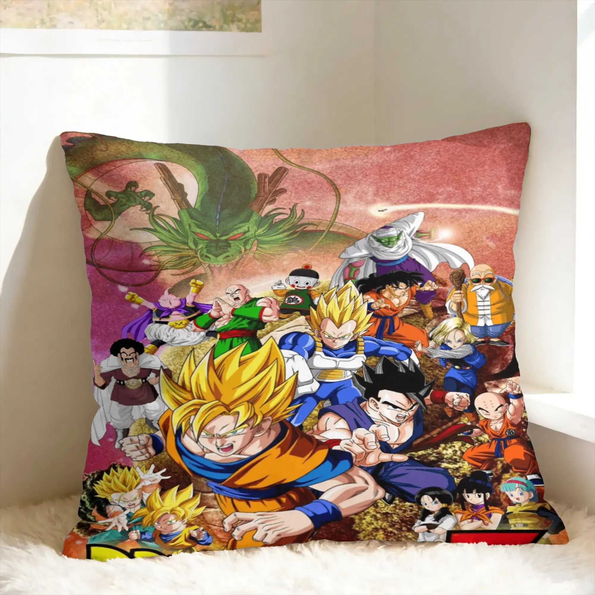 D-Dragon Anime Pillow Cover  Soft Cushion Cover Morden Pillow Case For Sofa Home Decoration