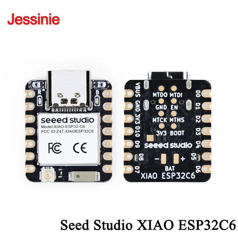 10pcs/1pc ESP32 Seeed Studio XIAO ESP32C6 WiFi 6+Bluetooth-compatible Ble 5 Support Zigbee Matter Wireless Development Board