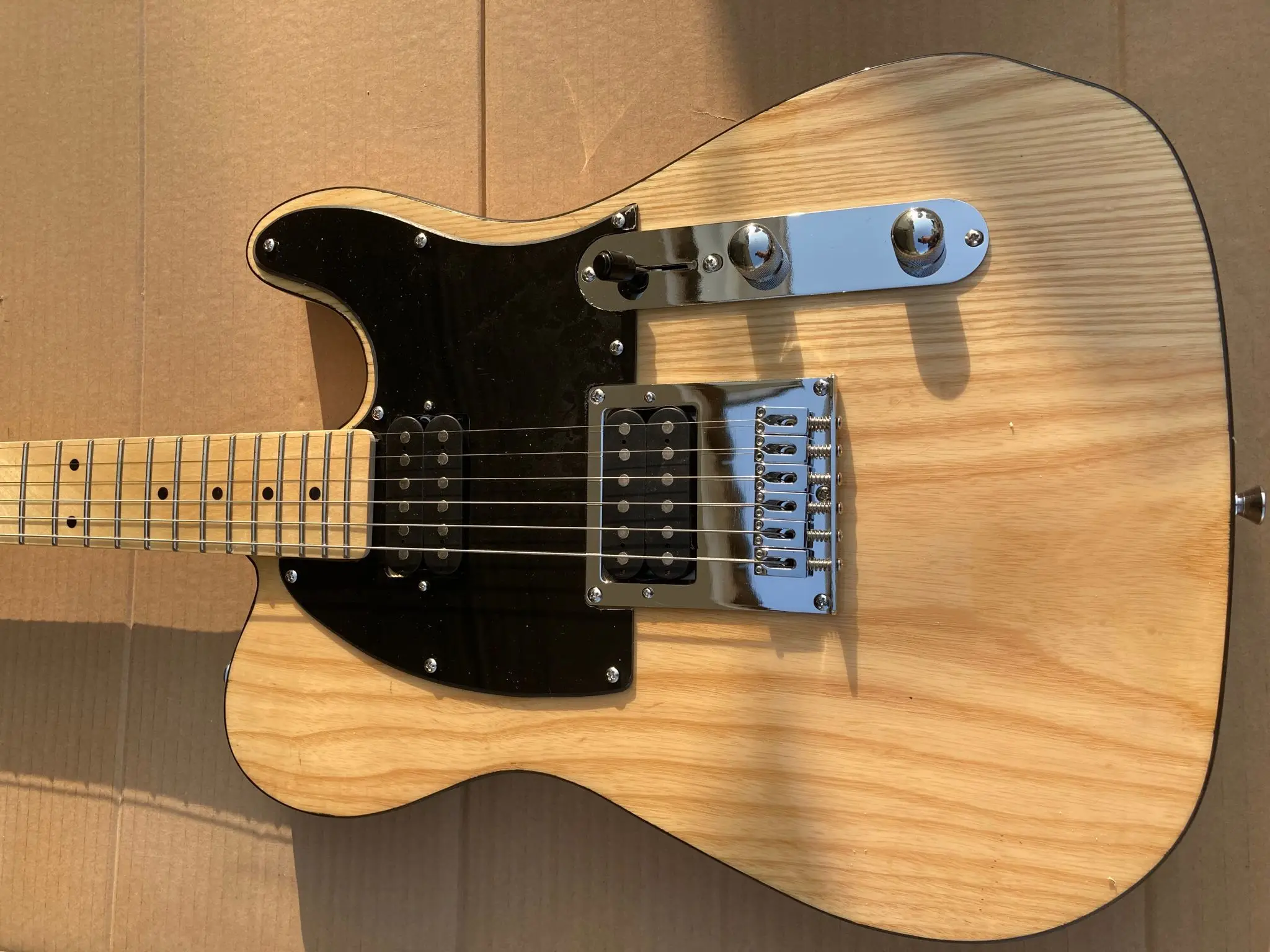 TELE ash wood solid body Guitars Telecaste-r OEM Electric Guitar in stock