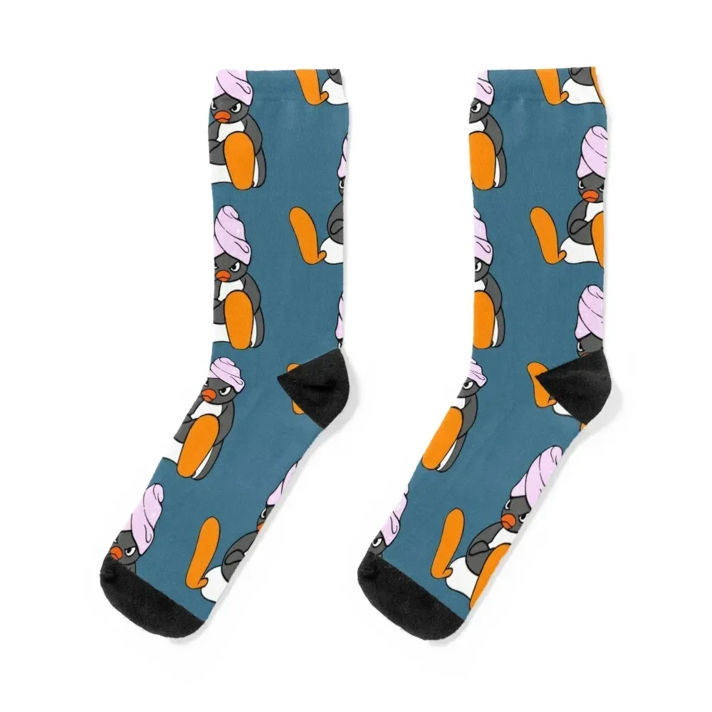 Angry Pingu Shower calcetines de Merch oficiales para hombre, regalo de Navidad, calcetines para correr para niñas