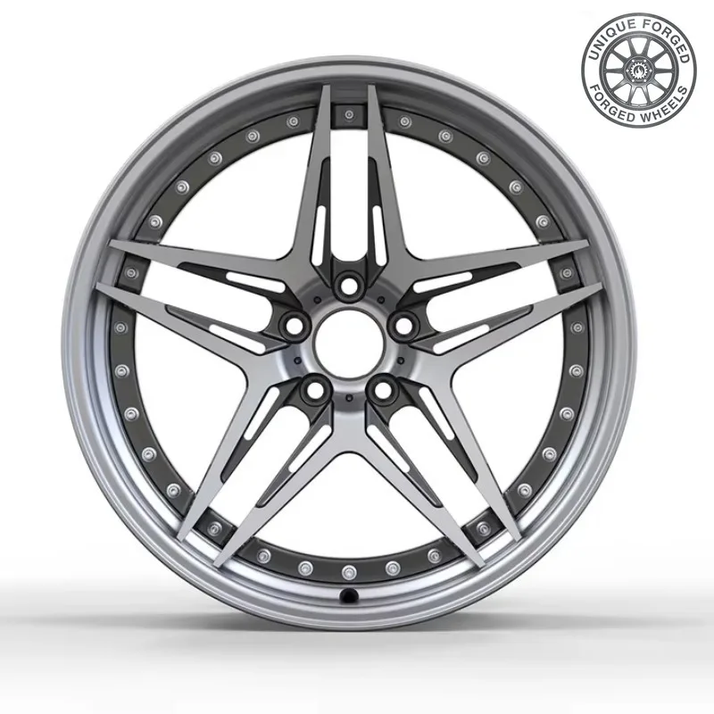 26 Style New 2 Piece 3 Piece 5x112mm 5x127mm Wheels 18 19 20 21 22 23 24 Inch Forged Wheels Design Drawings Satin Gold Concave