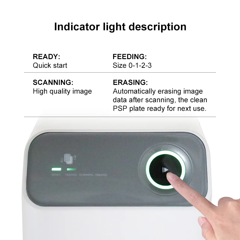 Dental Digital Imaging Scanner Dental X-ray PSP Image Plate Scanner with TWAIN Driver High Resolution 17lp/mm Dental Equipment