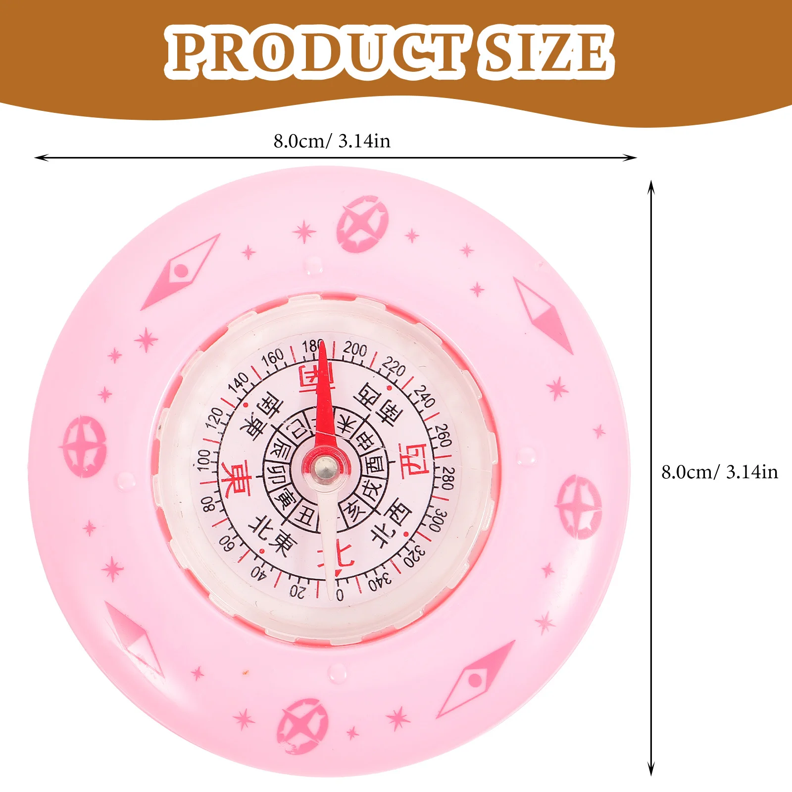 1 قطعة المحمولة المدمجة في الهواء الطلق للمشي التخييم الملاحة طالب العلوم تجربة القراصنة البوصلة خريطة البوصلة #5