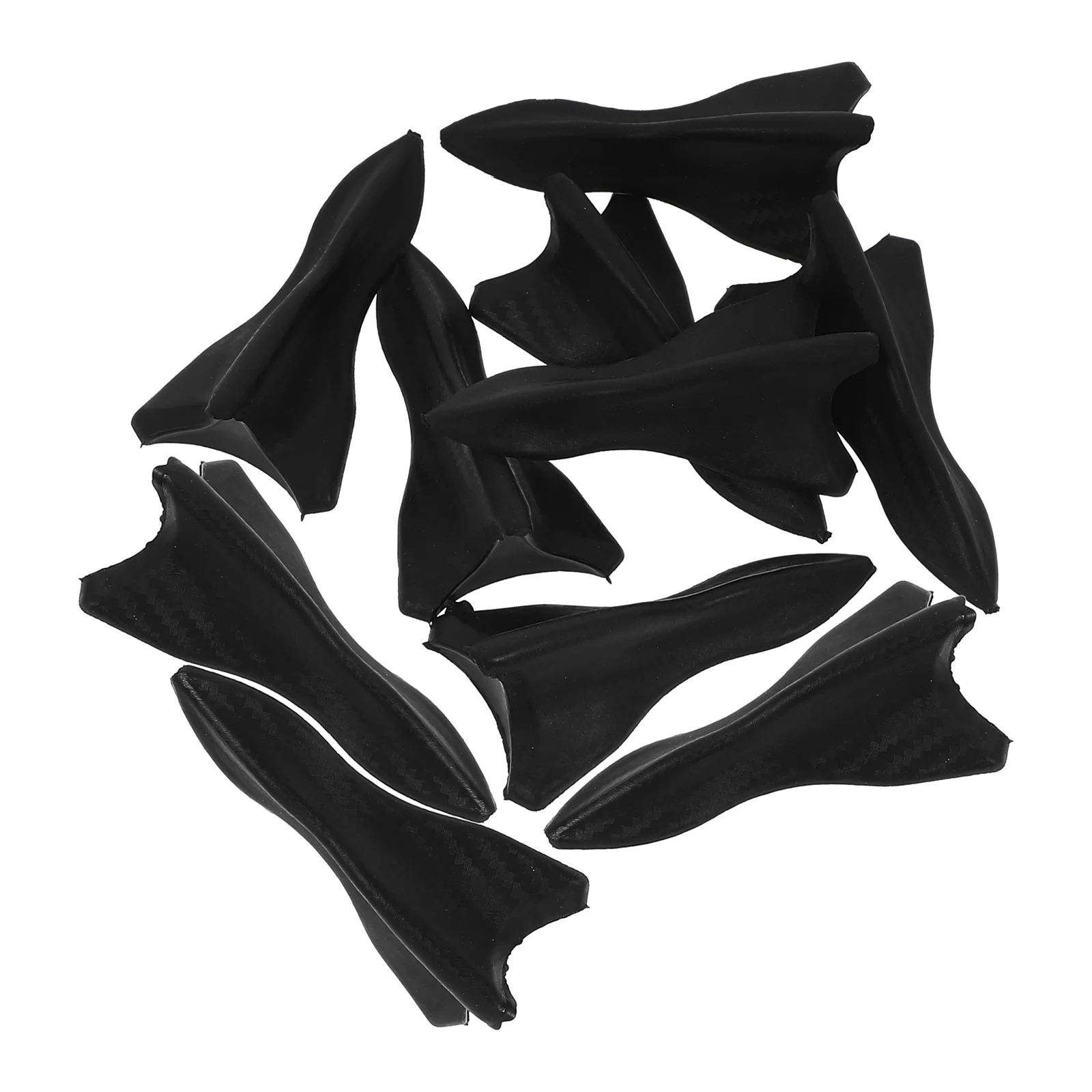 

10Pcs Shark Antenna Decorative naments ABS Roof Accessories for Car Exterior Shark Fin Roof nament For Cars Style