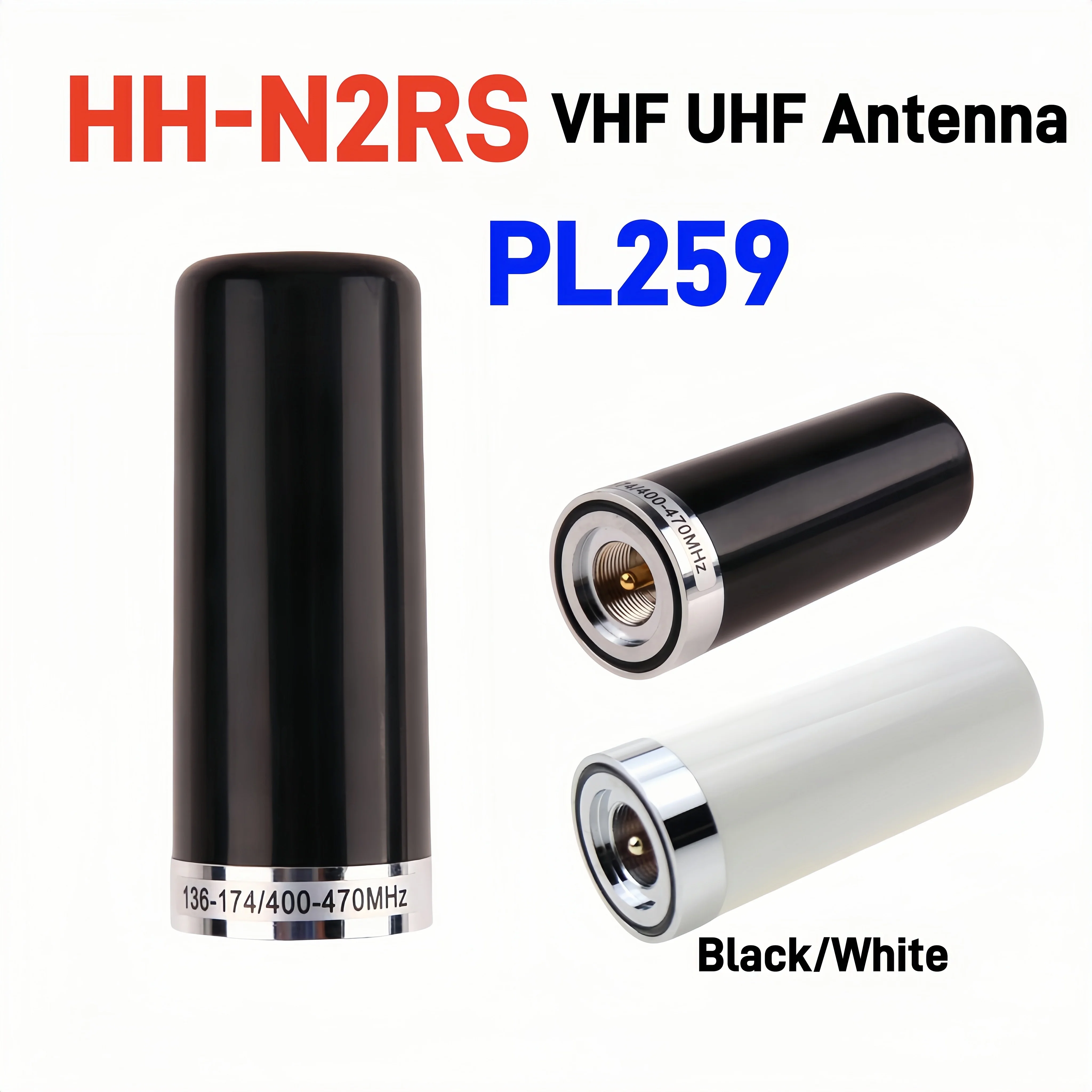 HH-N2RS PL-259 Antena dwuzakresowa do QYT KT-8900D Baojie BJ-218 TYT ICOM Samochodowe radio mobilne VHF UHF 136-174 400-470MHZ Antena