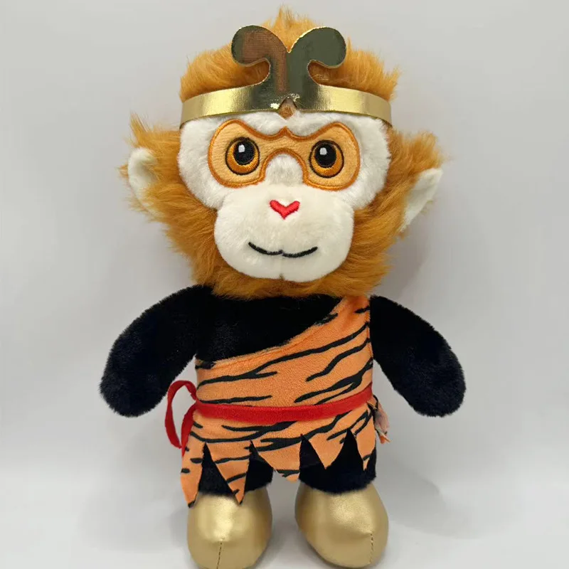 New Anime Monkey King Black Myth Wukong Qi Tian Da Sheng Game Periphery Stuffed Plush Toy Cartoon Cute Plush Pillow Doll