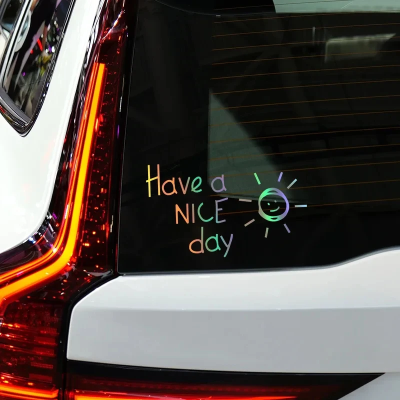 18.5x11cm Have A Nice Day Vinyl Decal Waterproof Car Motorcycle Helmet Sticker Auto Exterior Styling Personalized Decor