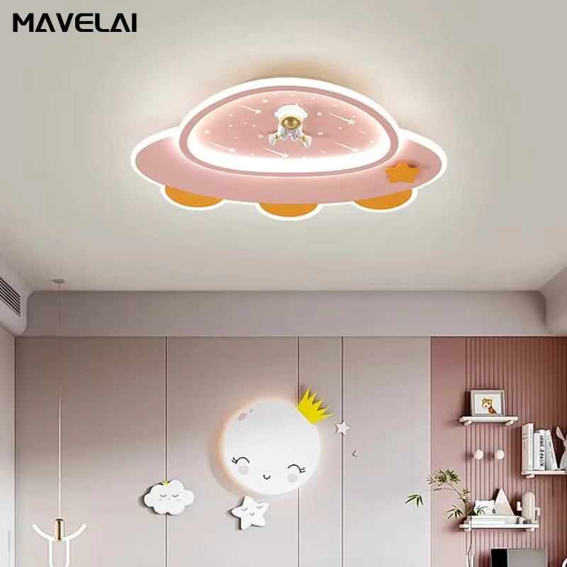 Children's Room Led Ceiling Lights Cartoon Astronaut Space Theme Boys Girls Bedroom Ceiling Lamps 2026 New Indoor Lighting Lamps