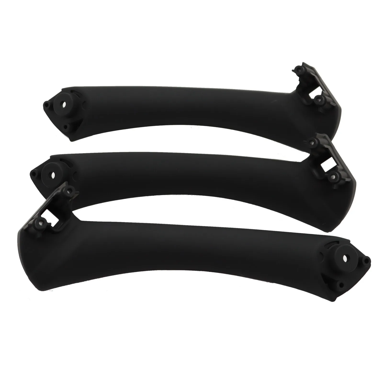

6Pcs Inner Door Panel Handle Pull Interior Trim Cover For BMW E90 06-11 Black