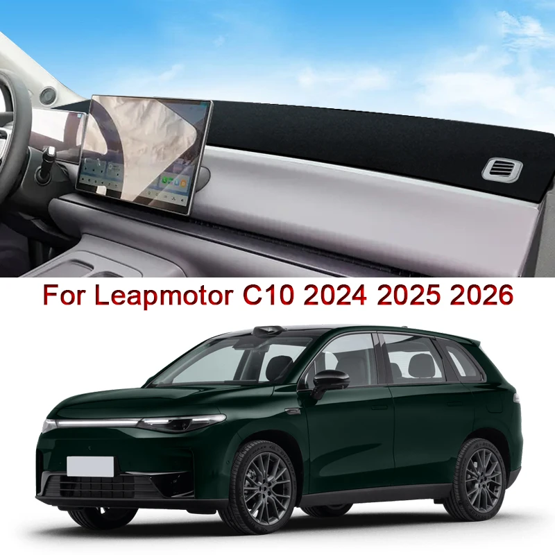 

Car Styling Fit For Leapmotor C10 2024 2025 2026 Car Dashboard Mat Protective Interior Anti-Pad Shade Cushion Cover Accessories