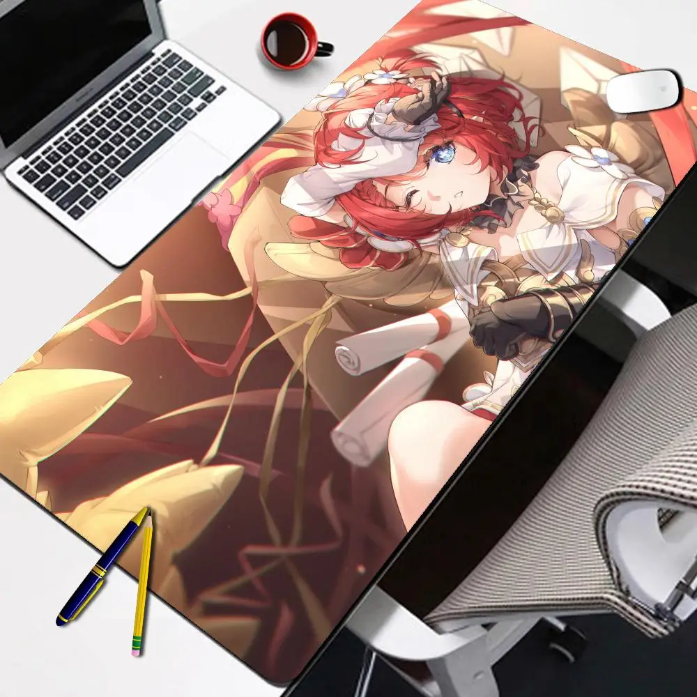 

Honkai Star Rail Tribbie HD Printing Mouse Pad Kawaii Gril XXL Keyboard Mat PC Laptop Gaming Desk Mat Rug Student Writing Mat