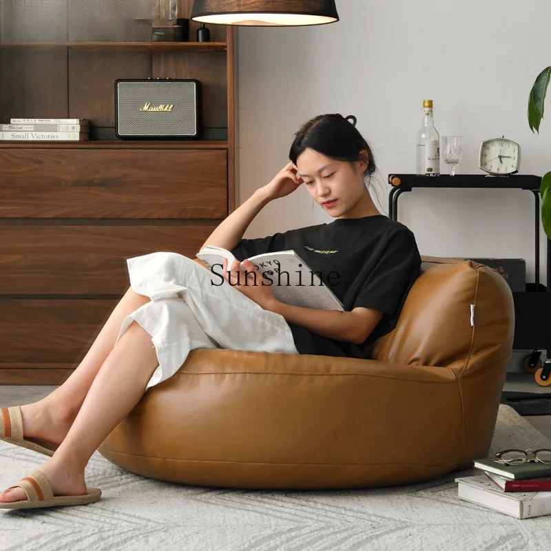 Japanese-style small apartment balcony small sofa lazy bean bag sofa