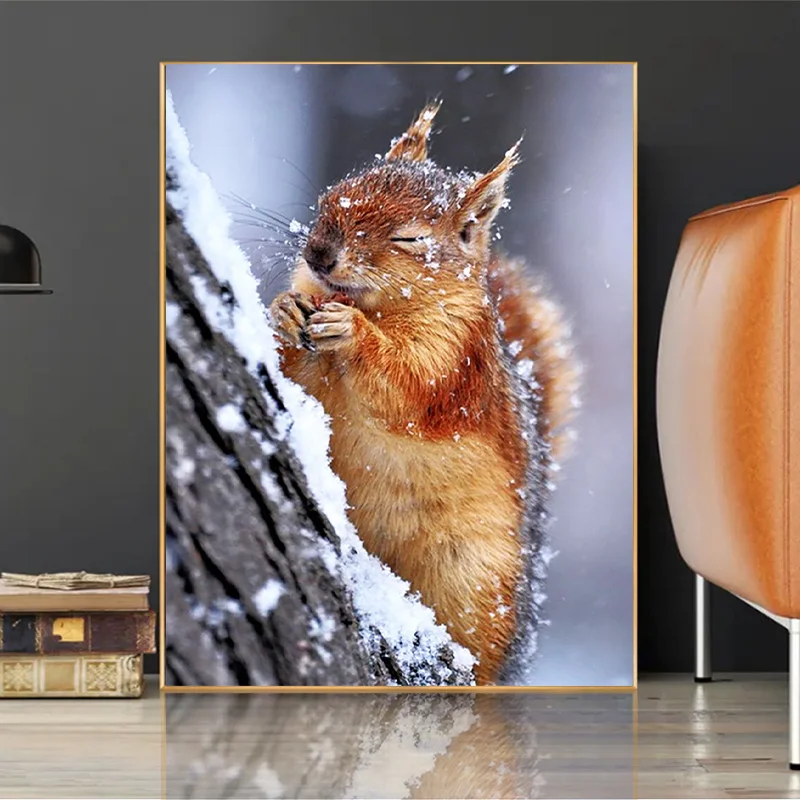 Animal DIY 5D Diamond Painting Kits Full Drill squirrel Diamond Mosaic Hand Inlaid Rhinestones Embroidery Home Decor Gift