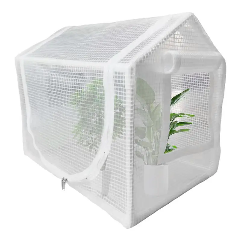 

Mini Greenhouse Outdoor Flower House Easy Set Up UV Protected Thickened PE Cover Roll-up Zippered Window Patio For Outdoor