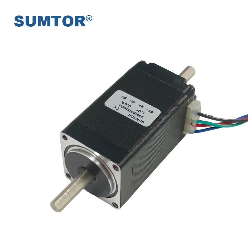 2 STKS Aanpasbare stappenmotor Dubbele as hybride Nema 11 stappenmotor voor automatisering