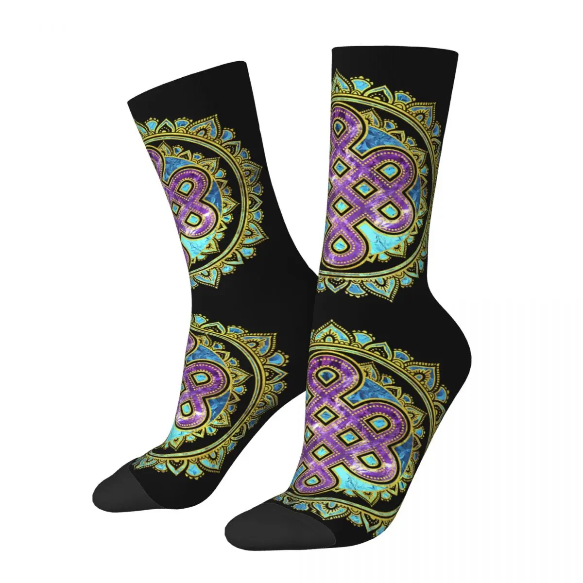 Kaus Kaki Dewasa Bentuk Lotus Mandala Simpul Tak Berujung Kaus Kaki Uniseks, Kaus Kaki Pria Kaus Kaki Wanita