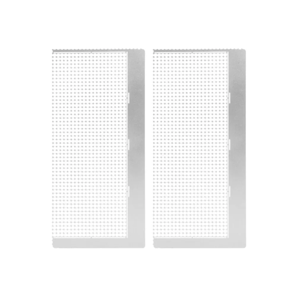 2 PCS Stainless Steel Rhinestone Placement Ruler 1020 Holes Circular Grid Diamond Placement Ruler Nonstick Coating