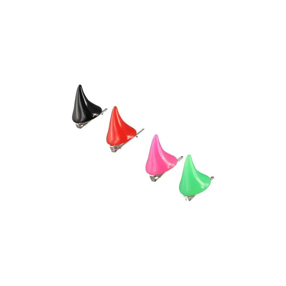 Abrazadera de Color caramelo, vestido estéreo doble de lujo, 1 par, pasador, pinza para el pelo para mujer, horquilla, Cosplay de Halloween, Clip para la oreja de cuerno del diablo