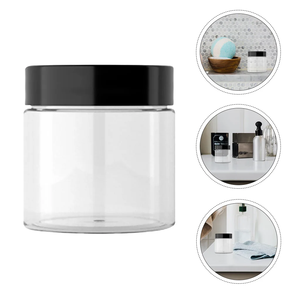 

2 Pcs Portable Cream Box Dispenser Jars Empty Boats Container Sample Pots for Cosmetics Travel Glass