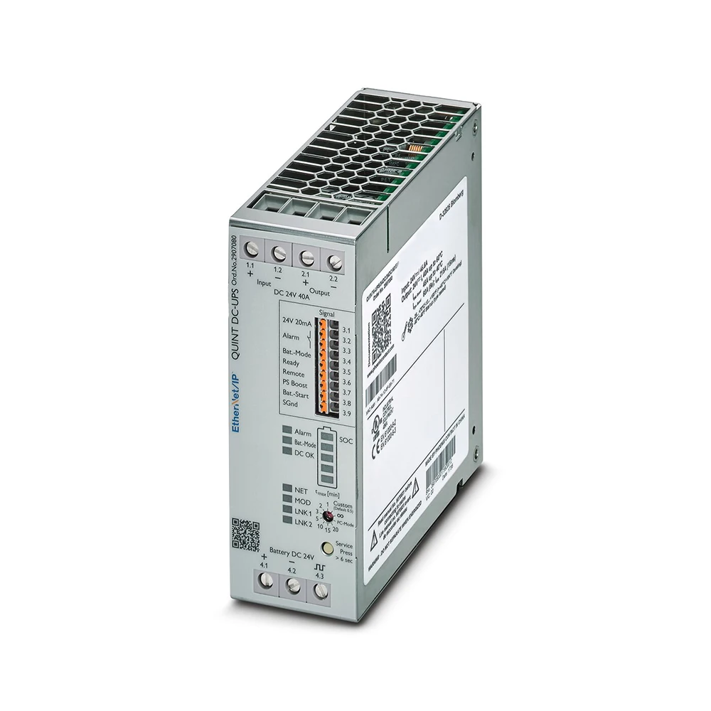 2907080 QUINT4-UPS/24DC/24DC/40/EIP For Phoenix UPS 24VDC/40A RJ45 Uninterruptible Power Supply Works Perfectly Fast Ship