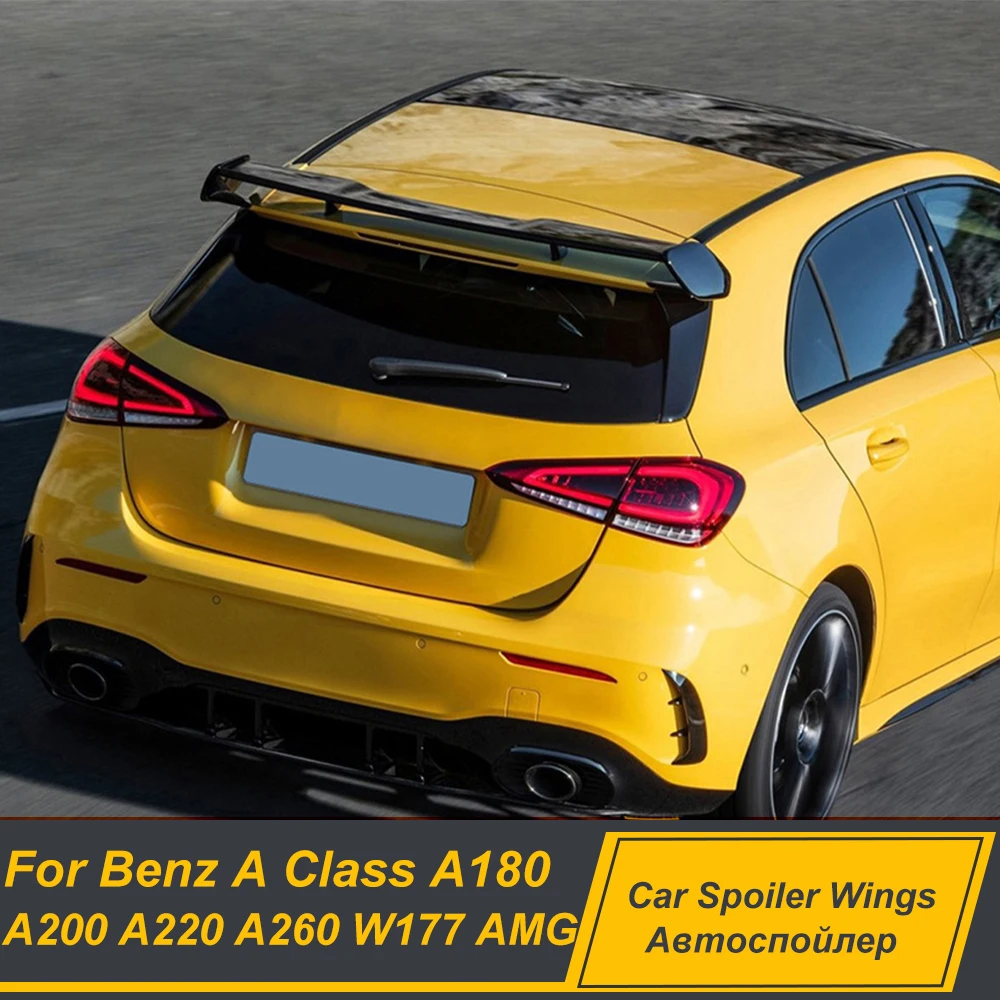 For Mercedes Benz A Class W177 A180 A200 A220 A260 AMG Rear Roof Trunk Lid Car Spoiler Wings Upgrade Exterior Tuning Accessories