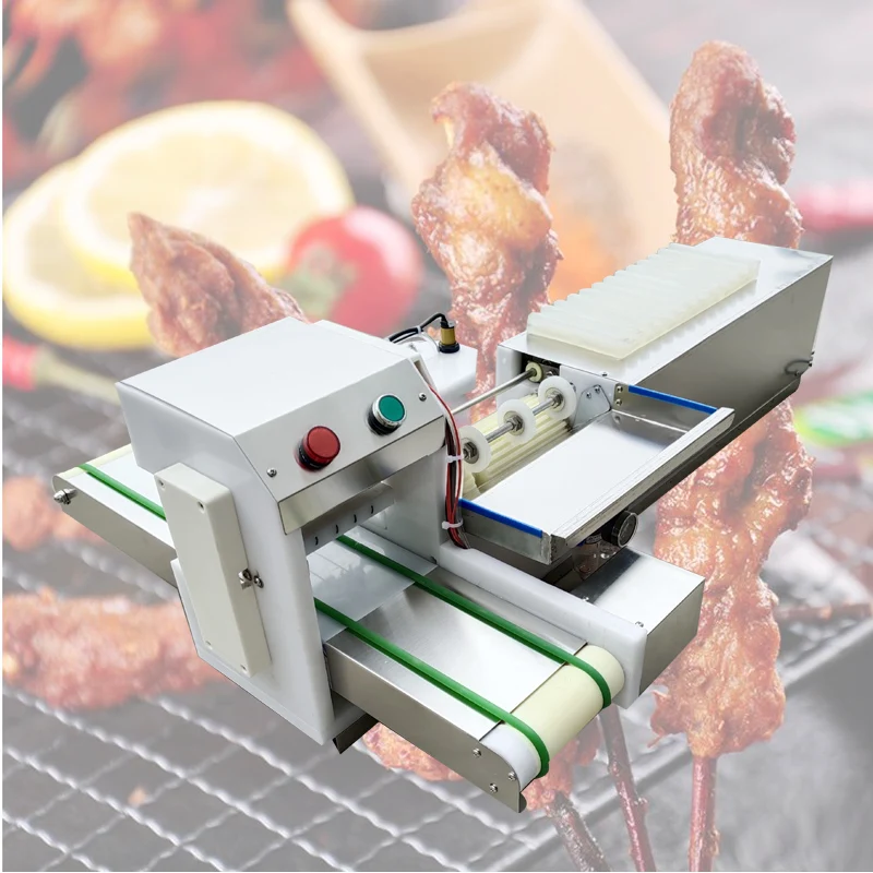 Kebab Making Grill Tools Meat Skewer Maker Wear Meat String Lamb Skewers Machine
