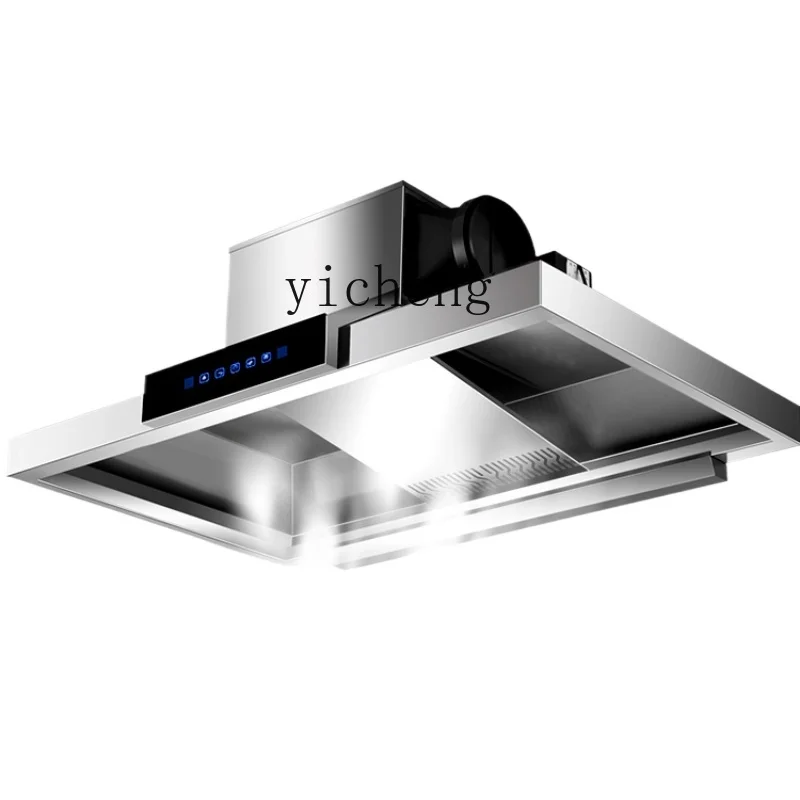 Tqh Stainless Steel Commercial Range Hood Strong Smoke Ventilator Canteen Dining Hotel Restaurant Barbecue