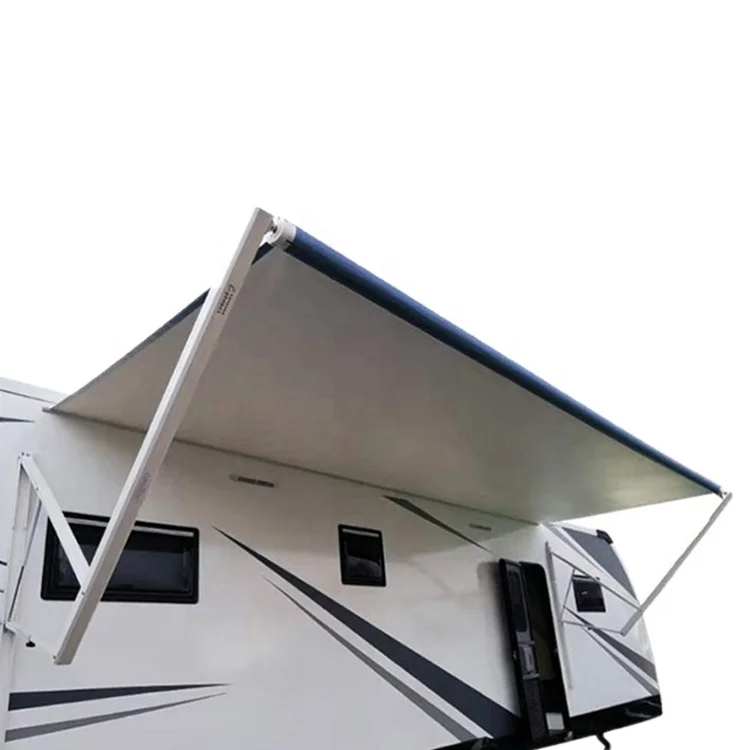 

Motorized Retractable Waterproof Manual Aluminum Alloy RV Awning For Camper Van Truck Motorhome With Crank 3-4 People Capacity