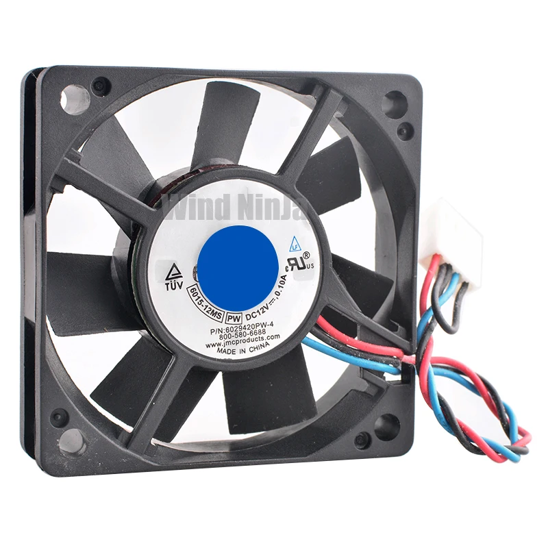 6015-12MS 6029420PW-4 6cm 60mm fan 60x60x15mm DC12V 0.10A 6500rpm Axial fan cooling fan for power supply