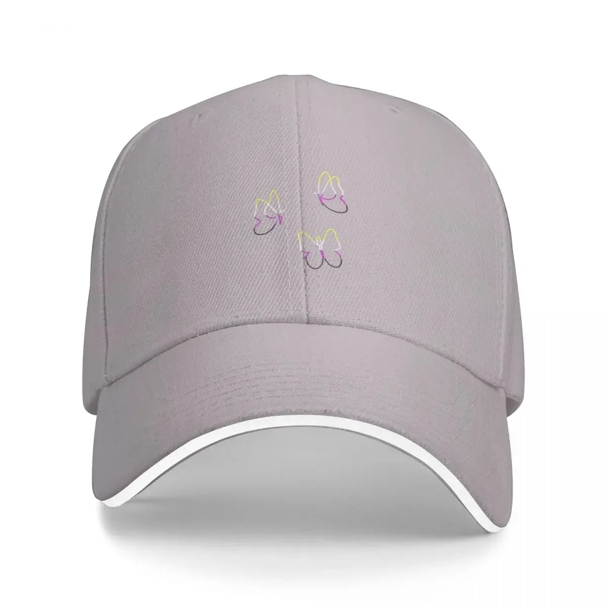 Non-binary Butterfly Trio Cap Baseball Cap rave baseball cap |-f-| Boy Women's