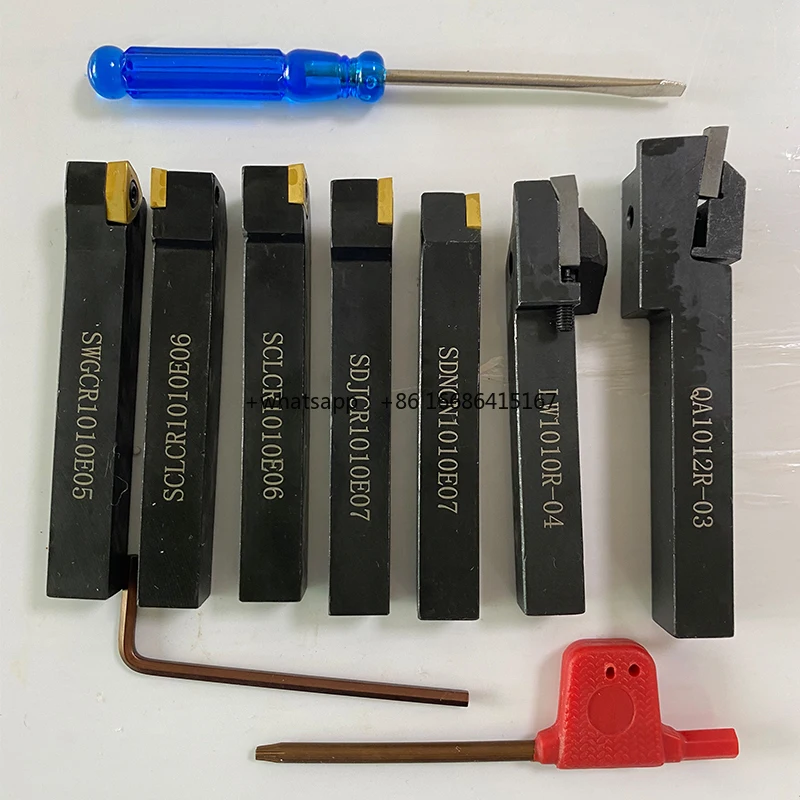

Mini Lathe Tools 7Pcs Lathe Cutter Set Lathe Tool Holder Metal Turning Tool For Sales