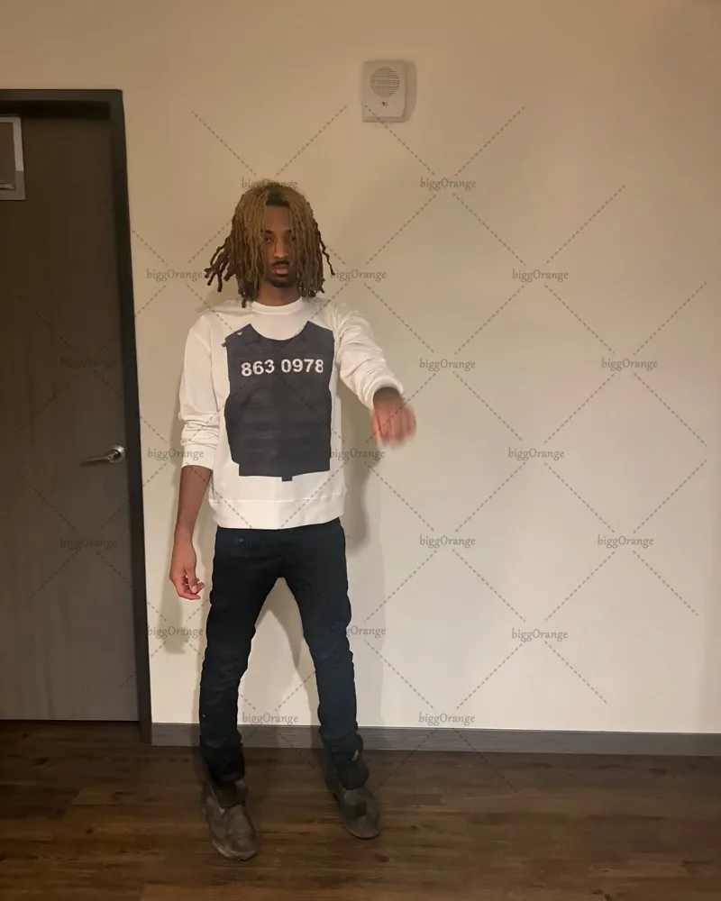 

Gothic Y2K Harajuku Trendy Casual Loose Streetwear Long Sleeve Hip-hop Punk Retro Oversized T-shirt High Street Graphic Top Men